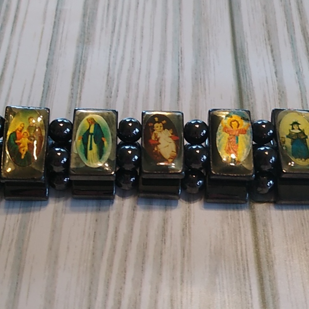Vintage Religious Theme Bracelet